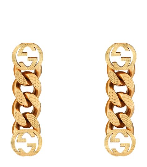 gucci earrings interlocking g